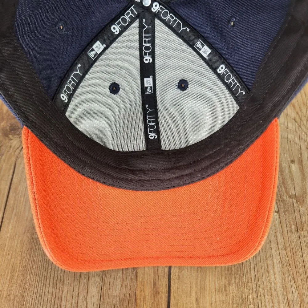 New Era 9forty Chicago Bears Baseball Hat Navy Orange Strapback NFL Football Cap